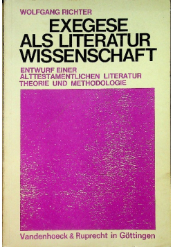 Exegese als literatur wissenschaft