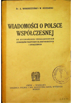 Wiadomości o Polsce współczesnej 1921 r.