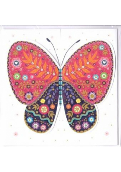 Karnet rozkładany - Motyl