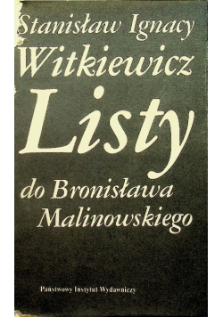 Listy do Bronisława Malinowskiego