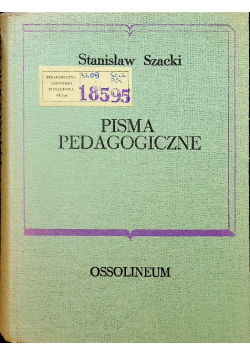 Szacki Pisma pedagogiczne
