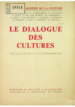 Le dialogue des cultures
