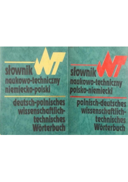 Słownik naukowo techniczny polsko niemiecki i niemiecko polski