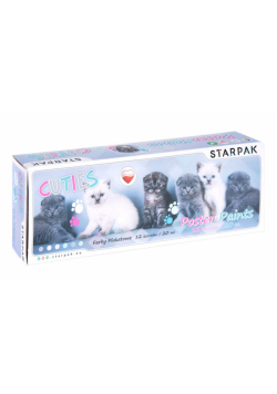 Farby plakatowe 12kol/20ml Cuties koty