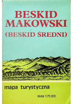 Beskid Makowski Beskid średni Mapa turystyczna