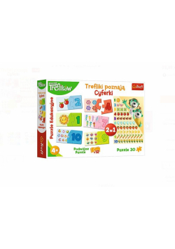 Puzzle Edukacyjne Trefliki poznają cyferki TREFL