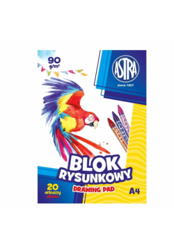 Blok rysunkowy A4/20K 90g (10szt) ASTRA