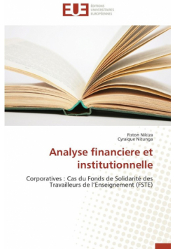 Analyse financiere et institutionnelle