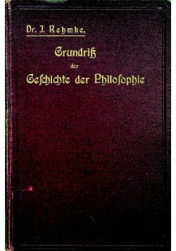 Grundriss der Geschichte der Philosophie 1986 r.