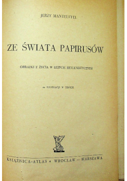 Ze świata papirusów 1950 r.