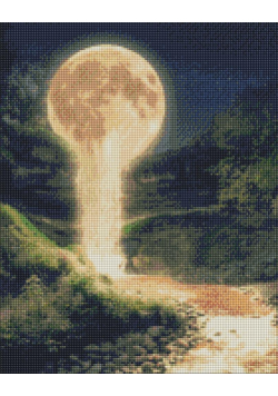 Diamentowa mozaika - Wodospad księżycowy 40x50cm