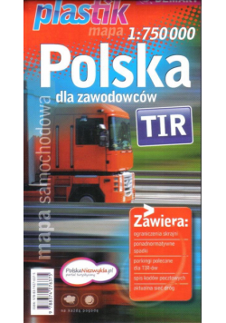 Mapa sam. POLSKA TIR 1:750 000 Plastik