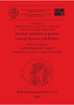 Préhistoire de l'Asie et de l'Océanie / Asian and Oceanic Prehistory