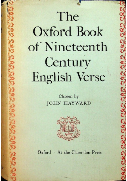 The oxford book of nineteenth century english verse