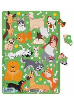Puzzle ramkowe 53 Psy