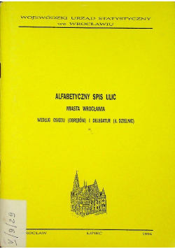 Alfabetyczny spis ulic