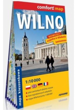 Comfort! map Wilno 1:10 000 plan miasta w.2019