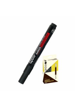 Marker permanentny GR-103C czarny (12szt) GRAND