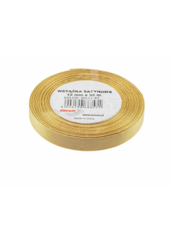 Wstążka satynowa złota 12mmx32m