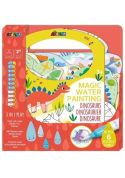 Magiczne wodne kolorowanie - Dinozaury