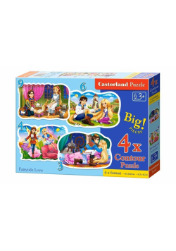 Puzzle x 4 - Fairytale Love CASTOR