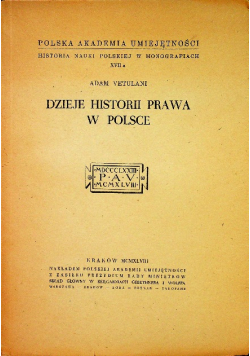 Dzieje historii prawa w Polsce 1948 r.