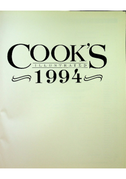 Cooks illustrated 1994