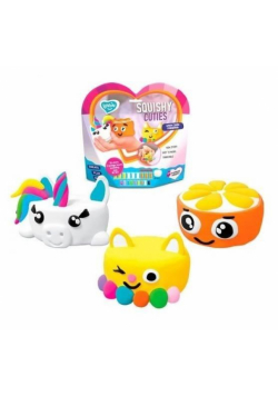 Zestaw z lekką ciastoliną piankolina Squishy Cutie