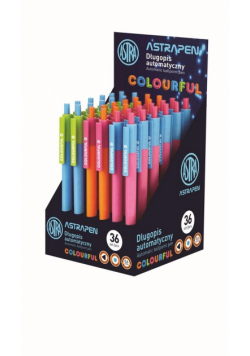 Długopis automatyczny Colorful 0.6mm (36szt) ASTRA