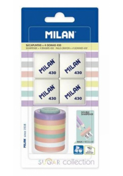 Temperówka Sugar + 2 gumki 430 MILAN
