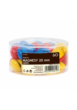Magnesy 20mm tuba 60szt GRAND