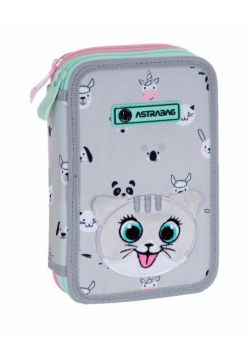 Piórnik podwójny bez wyposaż Kitty The Cute ASTRA