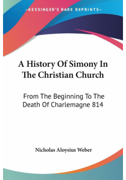 A History Of Simony In The Christian Church