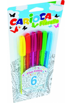 Długopisy Fiorella 6 kolorów CARIOCA