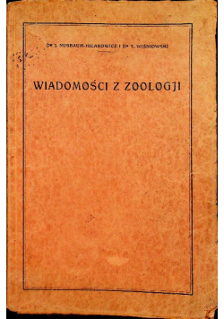 Wiadomości z zoologji 1926 r.
