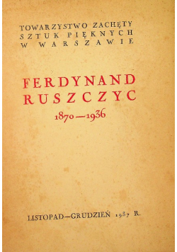 Ferdynand Ruszczyc 1937 r.