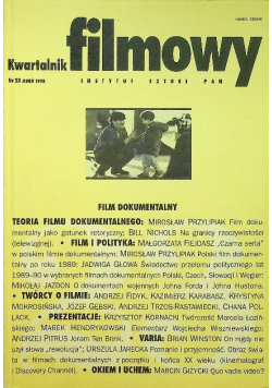 Kwartalnik filmowy Numer 23 / 1998