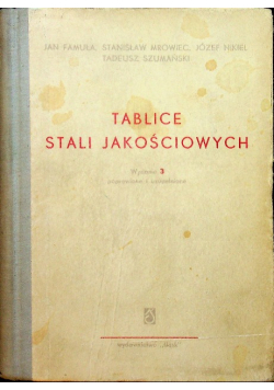 Tablice stali jakościowych