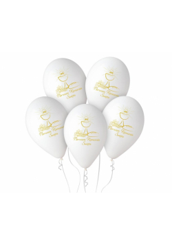 Balony premium hel Pierwsza Komunia 33cm 25szt