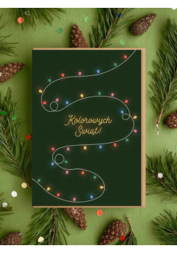 Kartka bożonarodzeniowa/ Kolorowych Świąt