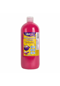 Farba plakatowa w butelce 1000ml rubinowy STRIGO