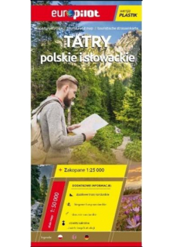 Mapa tur. - Tatry polskie i słowackie plastik