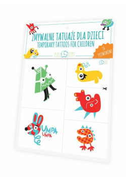 Zmywalne tatuaże dla dzieci - Potwory