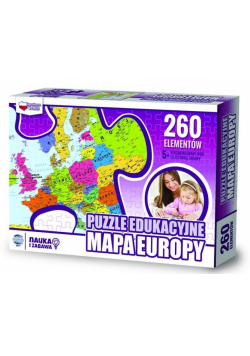 Puzzle 260 edukacyjne Mapa Europy