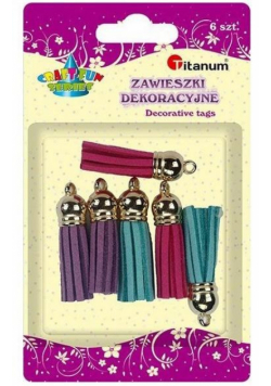 Zawieszki dekoracyjne frędzelki mix 6szt