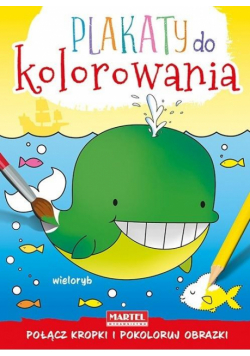 Plakaty do kolorowania - Wieloryb