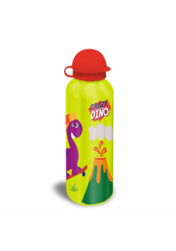 Bidon Aluminiowy, Dinozaury, Żółty, Crazy Dino