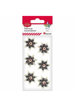 Dekoracje samoprzylepne papierowo-foliowe 3D 6szt