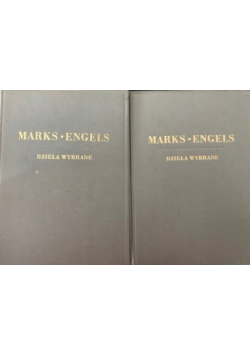 Marks Engels dzieła wybrane Tom 1 i 2  1949 r.