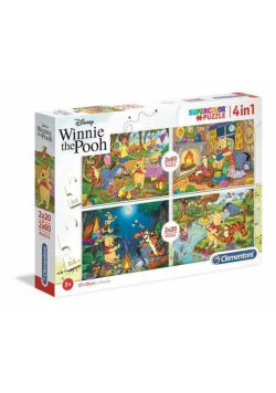 PUZZLE 2x20+2x60 Super kolor Winnie the Pooh